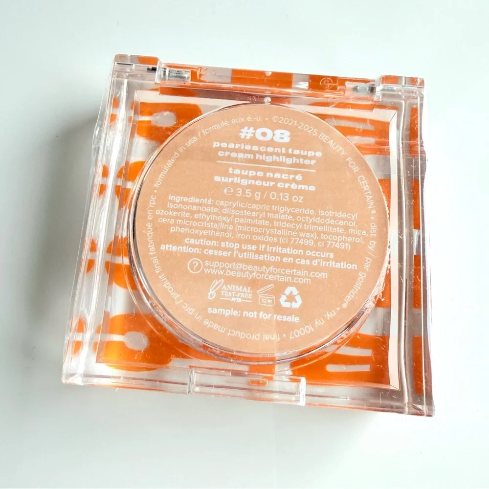 BFC BEAUTY FOR CERTAIN cream highlighter 08 PEARLESCENT TAUPE